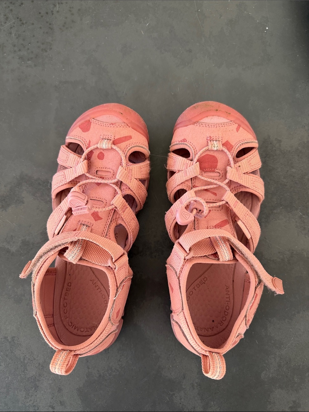 Keen Kids Coral Pink Closed-Toe Outdoor Sandals